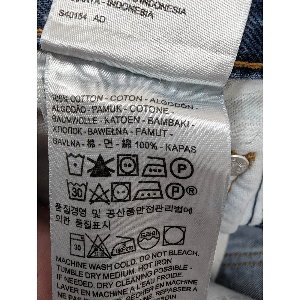 Levi's 505 Regular Fit Denim Jeans Men's 31x30 Med Wash Blue Straight Leg Cotton